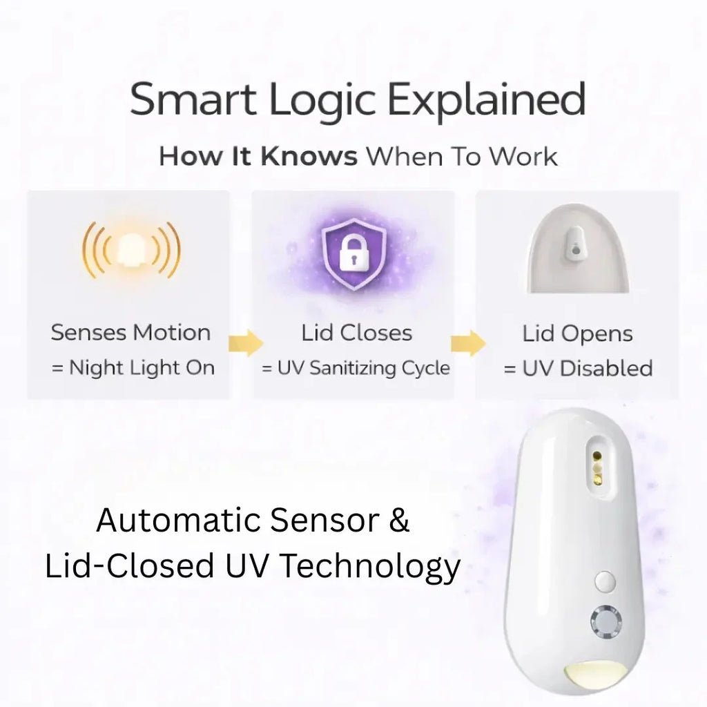 Self Cleaning UV Toilet Sanitizer & Night Light
