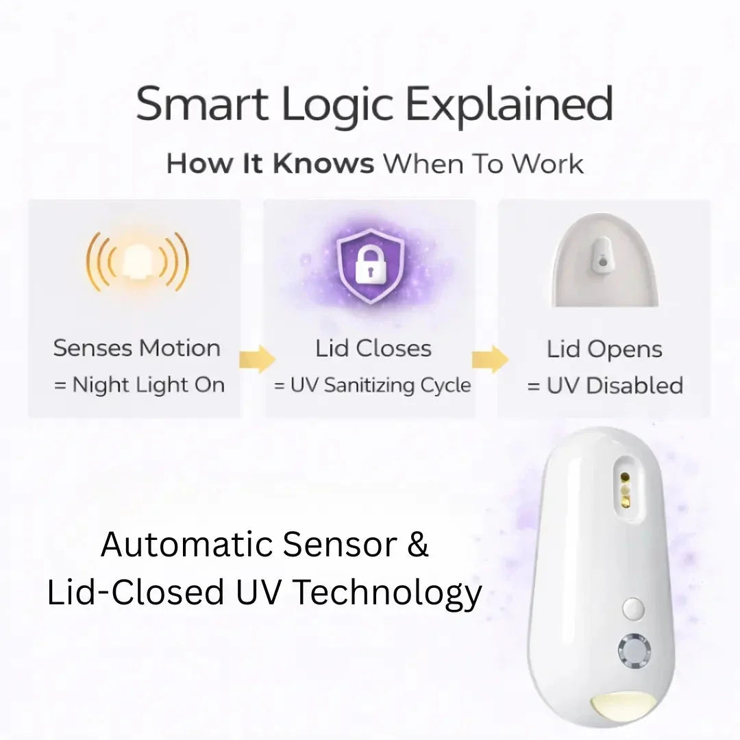Self Cleaning UV Toilet Sanitizer & Night Light